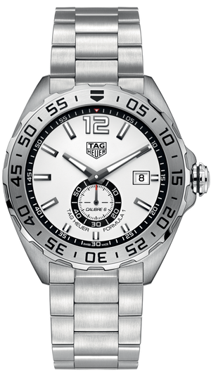 Buy Shop Tag Heuer Formula 1 Calibre 6 Automatic White Dial Silver Steel Strap Watch for Men - WAZ2013.BA0842 USA Online