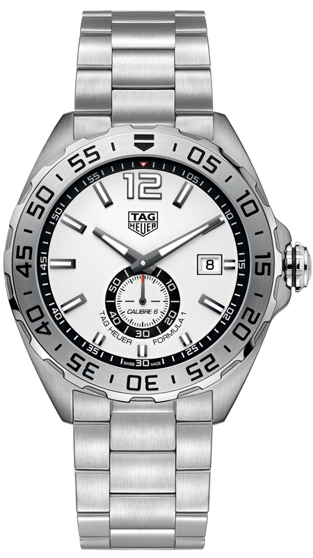 Buy Shop Tag Heuer Formula 1 Calibre 6 Automatic White Dial Silver Steel Strap Watch for Men - WAZ2013.BA0842 USA Online