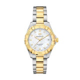 Buy Shop Tag Heuer Aquaracer White Mother of Pearl Dial Two Tone Steel Strap Watch for Women - WBD1322.BB0320 USA Online