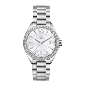 Buy Shop Tag Heuer Formula 1 Quartz Diamonds Mother of Pearl Dial Silver Steel Strap Watch for Women - WBJ131A.BA0666 USA Online