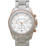 Buy Shop Michael Kors Blair Chronograph Silver Dial Silver Steel Strap Watch for Women - MK5459 USA Online