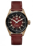 Tag Heuer Autavia Calibre 5 Chinese New Year Maroon Dial Maroon Leather Strap Watch for Men - WBE5193.FC8300