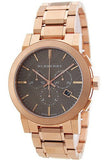 Buy Shop Burberry The City Grey Dial Rose Gold Steel Strap Watch for Men - BU9353 USA Online
