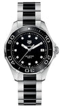 Buy Shop Tag Heuer Aquaracer Quartz Black Dial Two Tone Steel Strap Watch for Women - WAY131C.BA0913 USA Online