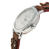 Buy Shop Coach Delancey White Dial Floral Brown Leather Strap Watch for Women - 14502761 USA Online