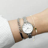Buy Shop Marc Jacobs Sally White Dial Silver Steel Strap Watch for Women - MBM8642 USA Online