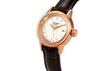 Buy Shop Tissot Carson Lady Steel Quartz Brown Leather Strap Watch For Women - T085.210.36.011.00 USA Online