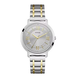 Buy Shop Guess Montauk Silver Dial Two Tone Steel Strap Watch for Women - W0933L5 USA Online