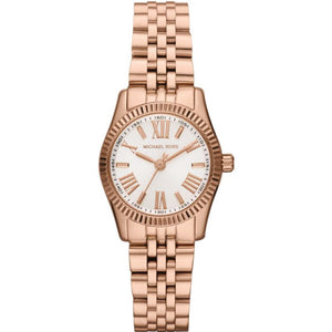 Buy Shop Michael Kors Lexington Quartz White Dial Rose Gold Steel Strap Watch For Women - MK3230 USA Online