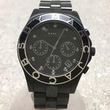 Buy Shop Marc Jacobs Blade Chronograph Black Dial Black Steel Strap Watch for Women - MBM3083 USA Online