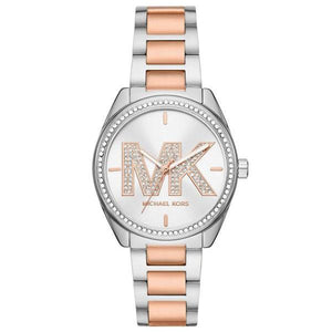 Buy Shop Michael Kors Janelle Silver Dial Two Tone Steel Strap Watch For Women - MK7383 USA Online