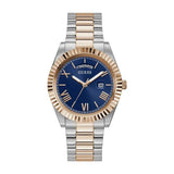 Buy Shop Guess Quartz Blue Dial Two Tone Steel Strap Watch For Men - GW0265G12 USA Online
