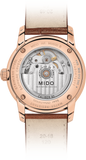 Mido Baroncelli III Automatic Blue Dial Brown Leather Strap Watch For Men - M8600.3.15.8