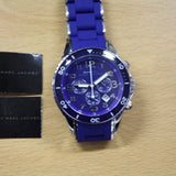 Buy Shop Marc Jacobs Rock Chronograph Blue Dial Blue Silicone Strap Watch for Women - MBM2548 USA Online