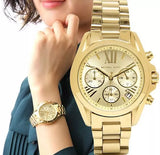 Buy Shop Michael Kors Bradshaw Gold Dial Gold Steel Strap Watch for Women - MK5798 USA Online