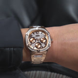 Buy Shop Guess Duchees Quartz Rose Gold Dial Rose Gold Steel Strap Watch For Women - GW0558L3 USA Online