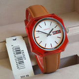 Buy Shop Fossil Candy White Dial Brown Leather Strap Watch for Women - ES3537 USA Online