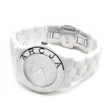 Buy Shop Marc Jacobs Marc White Dial White Ceramic Strap Watch for Women - MBM9500 USA Online