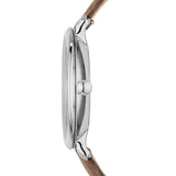 Buy Shop Fossil Jacqueline White Dial Brown Leather Strap Watch for Women - ES3708 USA Online