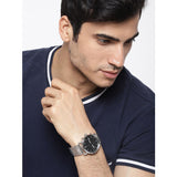 Buy Shop Fossil The Commuter Black Dial Silver Steel Strap Watch for Men - FS5399 USA Online