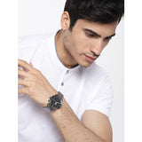 Buy Shop Fossil The Commuter Black Dial Grey Steel Strap Watch for Men - FS5400 USA Online