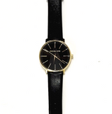 Buy Shop Michael Kors Pyper Black Dial Black Leather Strap Watch For Women - MK2747 USA Online