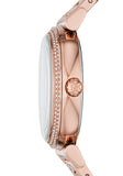 Buy Shop Michael Kors Catlin Quartz Rose Gold Dial Rose Gold Steel Strap Watch For Women - MK3412 USA Online