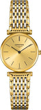 Longines La Grande Classique Quartz Gold Dial Two Tone Mesh Bracelet Watch for Women - L4.209.2.32.7