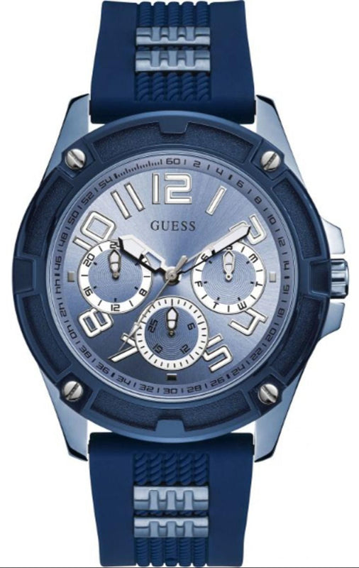 Buy Shop Guess Delta Blue Dial Blue Silicone Strap Watch for Men - GW0051G4 USA Online