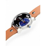 Buy Shop Diesel Mini Daddy Blue & Black Dial Brown Leather Strap Watch For Men - DZ7308 USA Online