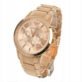 Buy Shop Emporio Armani Classic Rose Gold Chronograph Steel Strap Watch For Men - AR2452 USA Online
