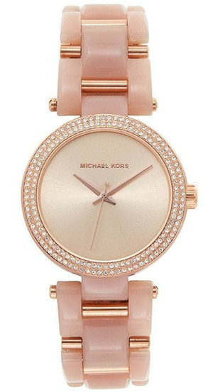 Buy Shop Michael Kors Delray Rose Gold Dial Rose Gold Steel Strap Watch for Women - MK4322 USA Online