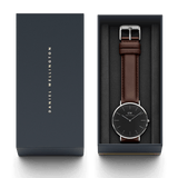 Buy Shop Daniel Wellington Classic Bristol Black Dial Brown Leather Strap Watch For Men - DW00100143 USA Online