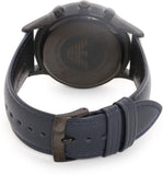 Buy Shop Emporio Armani Renato Chronograph Quartz Blue Dial Blue Leather Strap Watch For Men - AR2481 USA Online