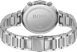 Hugo Boss Flawless Silver Dial Silver Steel Strap Watch for Women - 1502530