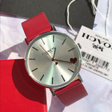 Buy Shop Coach Perry Silver Dial Red Leather Strap Watch for Women - 14503515 USA Online