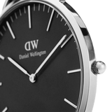 Buy Shop Daniel Wellington Classic Reading Black Dial Black Leather Strap Watch For Men - DW00100135 USA Online