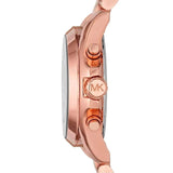 Buy Shop Michael Kors Bradshaw Quartz Blue Dial Rose Gold Steel Strap Watch For Women - MK5951 USA Online