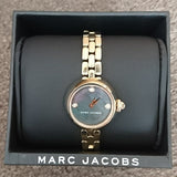 Buy Shop Marc Jacobs Courtney Mother of Pearl Black Dial Gold Steel Strap Watch for Women - MJ3460 USA Online