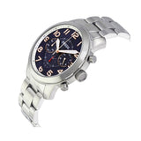 Buy Shop Fossil Pilot 54 Chronograph Navy Blue Dial Silver Steel Strap Watch for Men - FS5203 USA Online