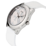 Guess G Twist Quartz White Dial White Silicone Strap Watch For Women - W0911L1