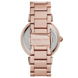 Buy Shop Michael Kors Caitlin Red Dial Rose Gold Stainless Steel Strap Watch for Women - MK3377 USA Online