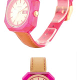 Buy Shop Fossil Candy White Dial Brown Leather Strap Watch for Women - ES3539 USA Online