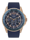 Buy Shop Guess Maverick Blue Dial Blue Rubber Strap Watch for Men - W0485G1 USA Online