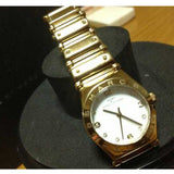 Buy Shop Marc Jacobs Amy White Dial Gold Steel Strap Watch for Women - MBM8519 USA Online