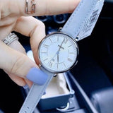 Buy Shop Fossil Jacqueline White Dial Light Blue Leather Strap Watch for Women - ES3821 USA Online