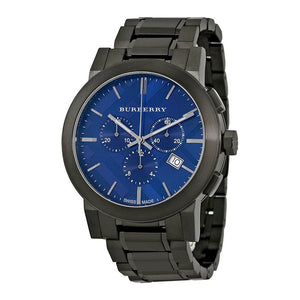 Buy Shop Burberry The City Navy Blue Dial Black Steel Strap Watch for Men - BU9365 USA Online