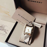 Buy Shop Burberry Nova Gold Tone Square Dial Leather Strap Watch for Women - BU1582 USA Online