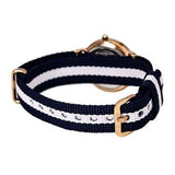 Buy Shop Daniel Wellington Classy Glasgow White Dial Two Tone Nylon Strap Watch For Women - DW00100066 USA Online