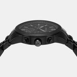 Buy Shop Michael Kors Hutton Chronograph Black Dial Black Steel Strap Watch For Men - MK9089 USA Online